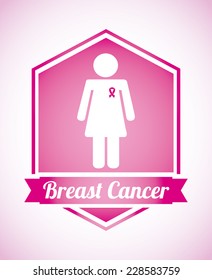 breast cancer graphic design , vector illustration