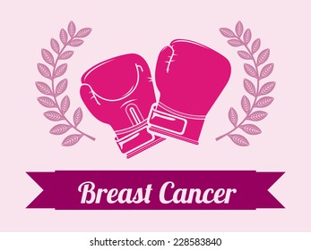 breast cancer graphic design , vector illustration