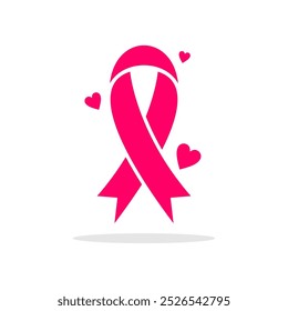 Breast cancer icon isolated on white background