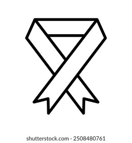 breast cancer icon. Outline style design isolated on white background