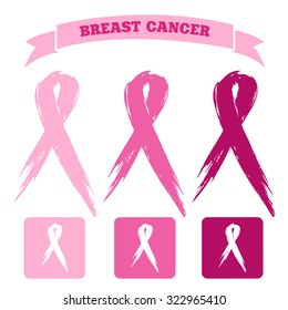 breast cancer icons