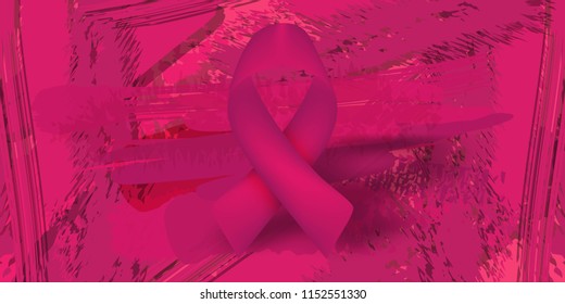 Breast Cancer October Awareness Month Campaign Background