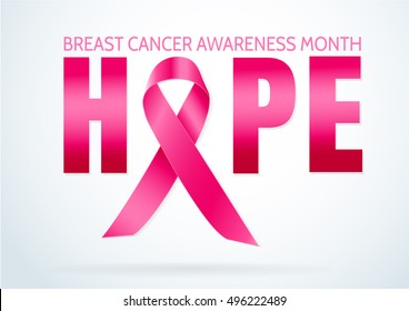 Breast Cancer October Awareness Month Campaign.Women health vector design