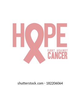 breast cancer over white background vector illustration