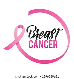 Breast Cancer Awareness Ribbon Woman Face Stock Vector (Royalty Free ...