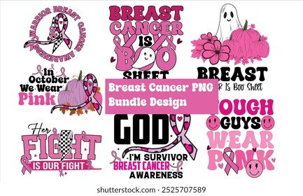 Breast Cancer PNG Bundle Design