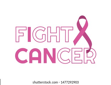 Breast Cancer Poster Design Concept Text Stock Vector (Royalty Free ...