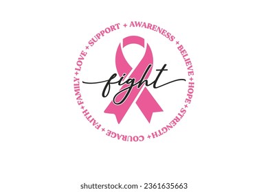 Breast Cancer Quote typography T shirt design