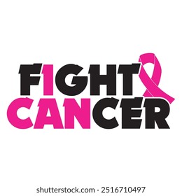 Breast Cancer Quotes with Ribbon and pink color