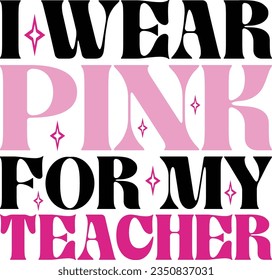 breast cancer retro svg design bundle and eps file