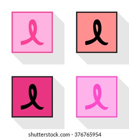 Breast cancer ribbon Icon EPS10, Great for any use.