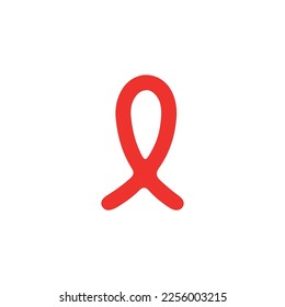Breast cancer ribbon icon. Simple style Breast cancer ribbon poster background symbol. Breast cancer ribbon brand logo design element. t-shirt printing. Vector for sticker.
