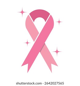 Breast cancer ribbon logo design