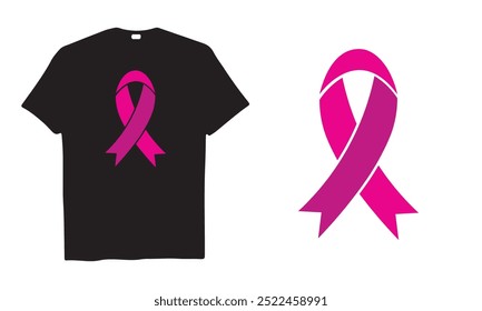 Camiseta gráfica de Vector de cinta de cáncer de mama