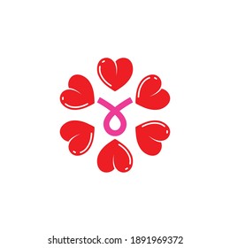 breast cancer ribbon vector illustration design