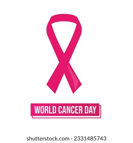 Breast cancer ribbon vector illustration