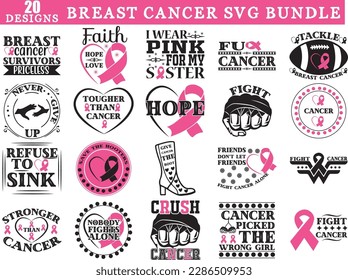Breast Cancer SVG Bundle, Breast Cancer SVG design, Breast Cancer SVG svg