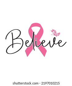 Breast Cancer SVG Design Perfect For T-shirt And Others