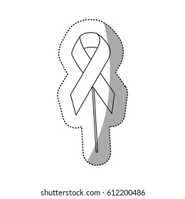 breast cancer symbol floating up, vector illustration design