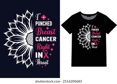 Breast Cancer t shirt design.