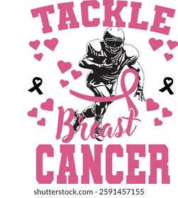 Breast cancer, tackle, fight, wear pink, Hope, race, dalmatian dots, support squad, awareness, football sport, coquette bow, usa flag, i wear pink for my family, dad, mom, sis, brother, baseball