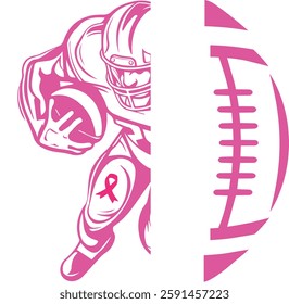 Breast cancer, tackle, fight, wear pink, Hope, race, dalmatian dots, support squad, awareness, football sport, coquette bow, usa flag, i wear pink for my family, dad, mom, sis, brother, baseball