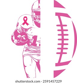 Breast cancer, tackle, fight, wear pink, Hope, race, dalmatian dots, support squad, awareness, football sport, coquette bow, usa flag, i wear pink for my family, dad, mom, sis, brother, baseball