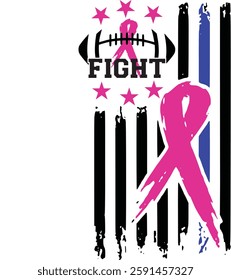 Breast cancer, tackle, fight, wear pink, Hope, race, dalmatian dots, support squad, awareness, football sport, coquette bow, usa flag, i wear pink for my family, dad, mom, sis, brother, baseball