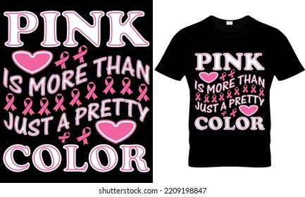 breast cancer t-shirt design beautiful template 100% vector best Vector graphic for T-Shirt illustration and other uses. print ready File any products