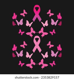 Breast Cancer T-shirt Design Support And Gift