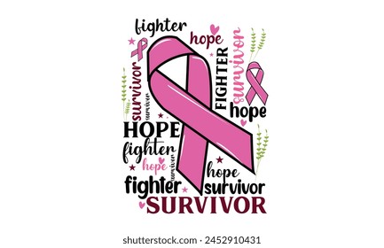 Breast Cancer  T-Shirt Design. You will get eps file