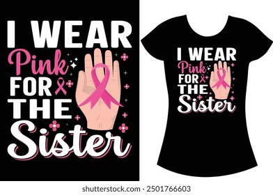 Breast Cancer Typography t shirt design