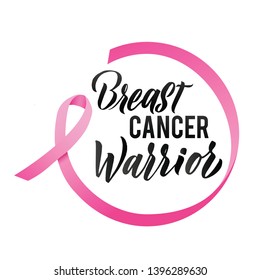 Breast Cancer Warrior Pink Ribbon Breast Stock Vector (Royalty Free ...