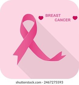 Breast cancer, women breast cancer protection icon. Vector, design illustration. Vector.