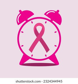 Breast cancer.Saving my life in time.vector illustration.