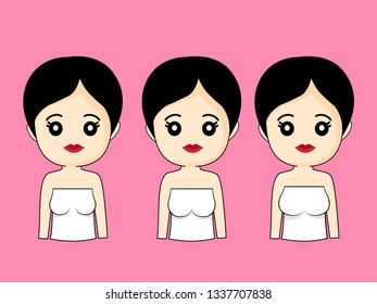 Breast of different sizes
