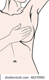 Breast Exam Illustration