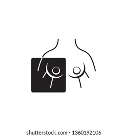 breast examination icon