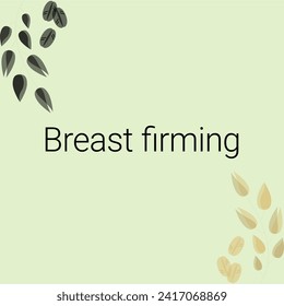 Breast firming Skin Care banner vector design illustration on solid background