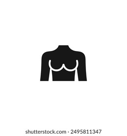 Breast icon vector. EPS 10 editable vector