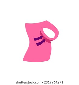breast implants, mammoplasty vector icon