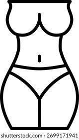 Design de ícone de vetor de linha de mama