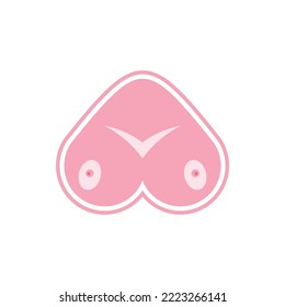 Breast logo icon illustration template 3