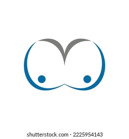Breast logo icon illustration template 10