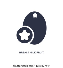 breast milk fruit icon. Simple element illustration from fruits concept. breast milk fruit editable symbol design on white background. Can be use for web and mobile.