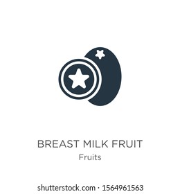 Breast milk fruit icon vector. Trendy flat breast milk fruit icon from fruits collection isolated on white background. Vector illustration can be used for web and mobile graphic design, logo, eps10