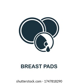 Breast Pads icon. Simple element from baby feeding collection. Creative Breast Pads icon for web design, templates, infographics and more