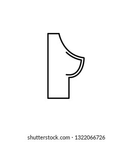 breast, plastic surgery icon. Element of plastic surgery for mobile concept and web apps icon. Thin line icon for website design and development, app development