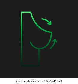 Icono de Nolan, cirugía plástica. Línea delgada simple, contorno vectorial de iconos de cirugía plástica para ui y ux, sitio web o aplicación móvil