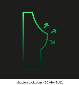 Icono de Nolan, cirugía plástica. Línea delgada simple, contorno vectorial de iconos de cirugía plástica para ui y ux, sitio web o aplicación móvil